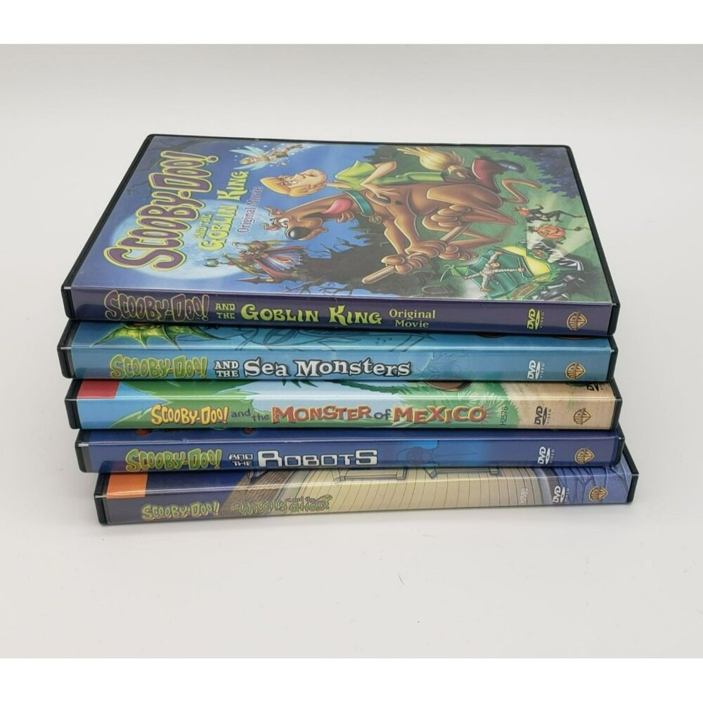 Scooby-Doo Lot of 5 DVD Movies, Goblin King Sea Monster Witchs Ghost Robots